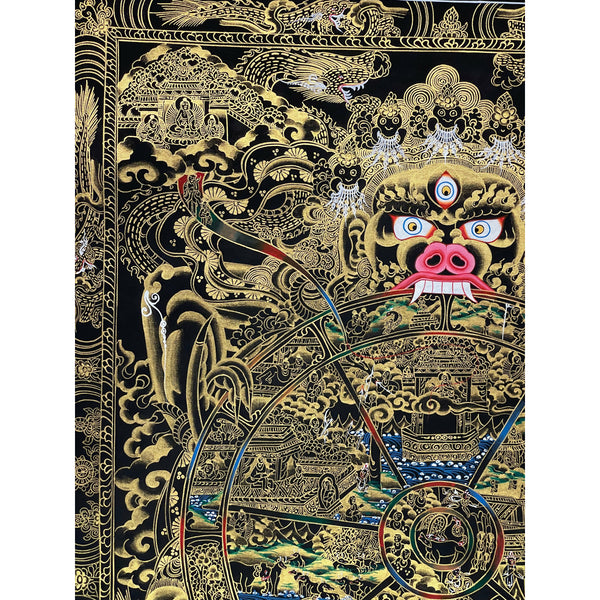 Wheel Of Life Tibetan Thangka Painting