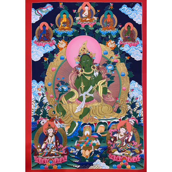 Green Tara Thangka