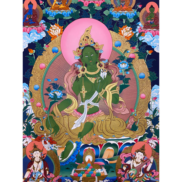 Green Tara Thangka