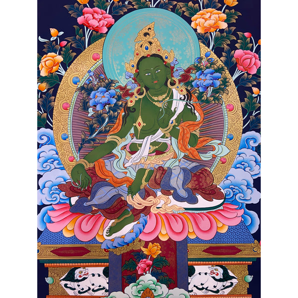 Green Tara Thangka