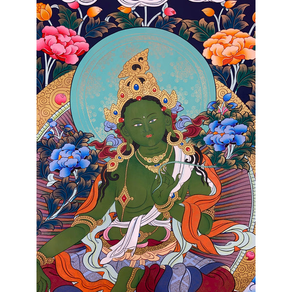 Green Tara Thangka