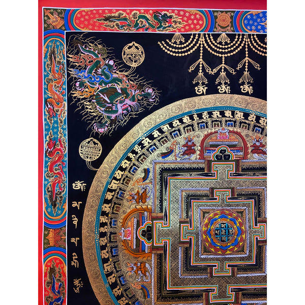 Kalachakra Mandala Large Tibetan Thangka Painting