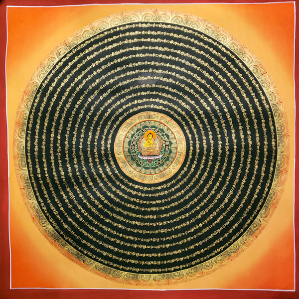 Om Mantra Mandala Thangka