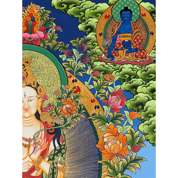 White Tara Large Thangka
