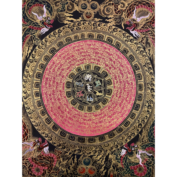 Om Mantra Mandala Thangka