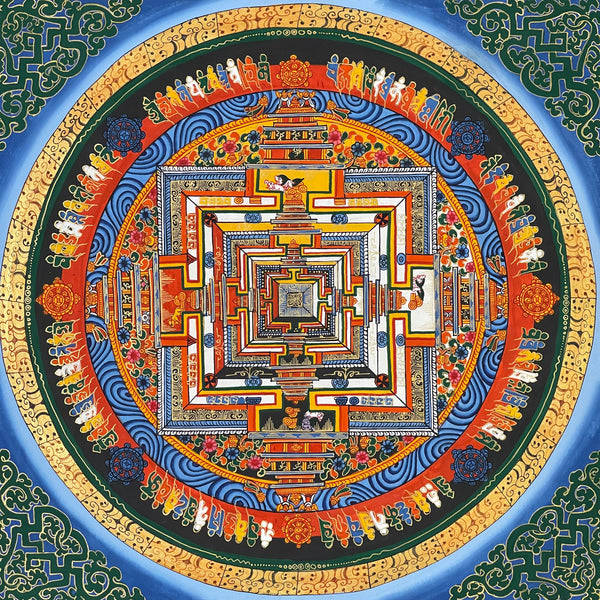 Kalachakra Mandala Tibetan Thangka Painting