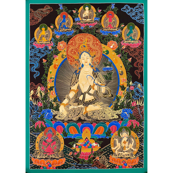 White Tara Large Thangka