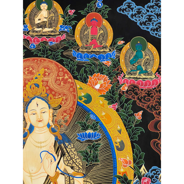 White Tara Large Thangka
