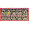 Pancha Buddha Thangka – A Representation of the Five Wisdom Tathagatas