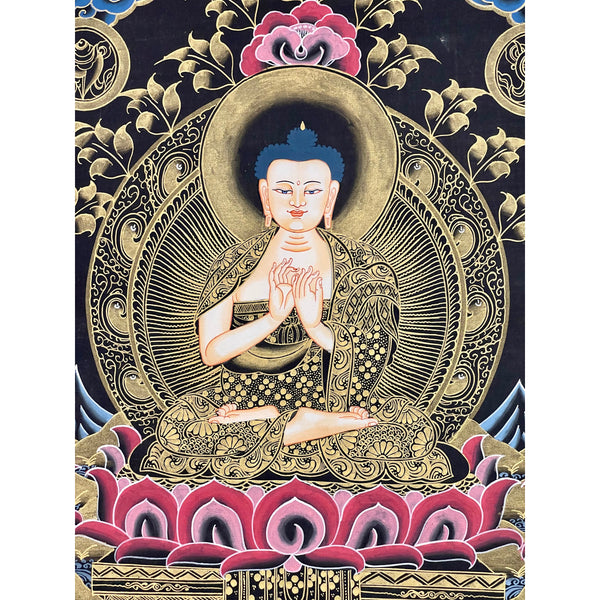 Pancha Buddha Thangka – A Representation of the Five Wisdom Tathagatas