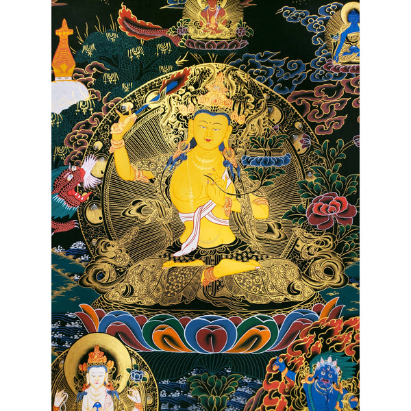 ManjushriTibetan Thangka Painting