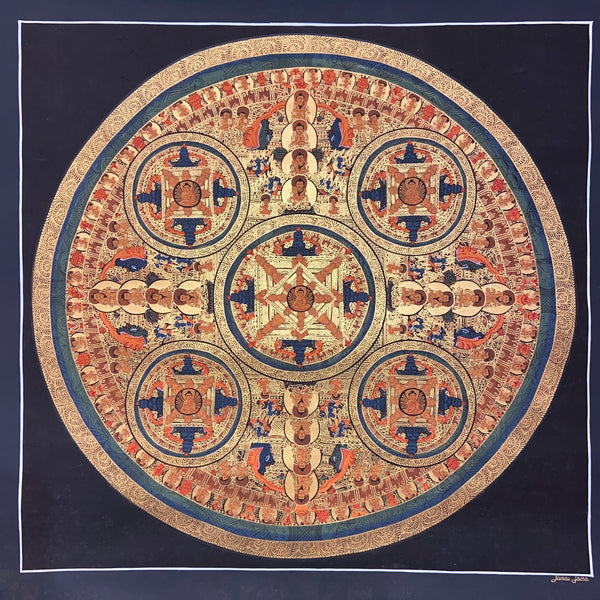 Five Buddha Mandala Thangka