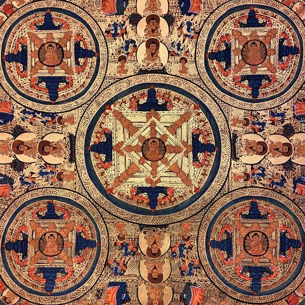 Five Buddha Mandala Thangka
