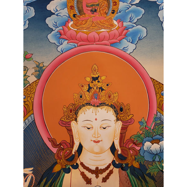 Chenrezig Masterpiece Large Thangka Painting