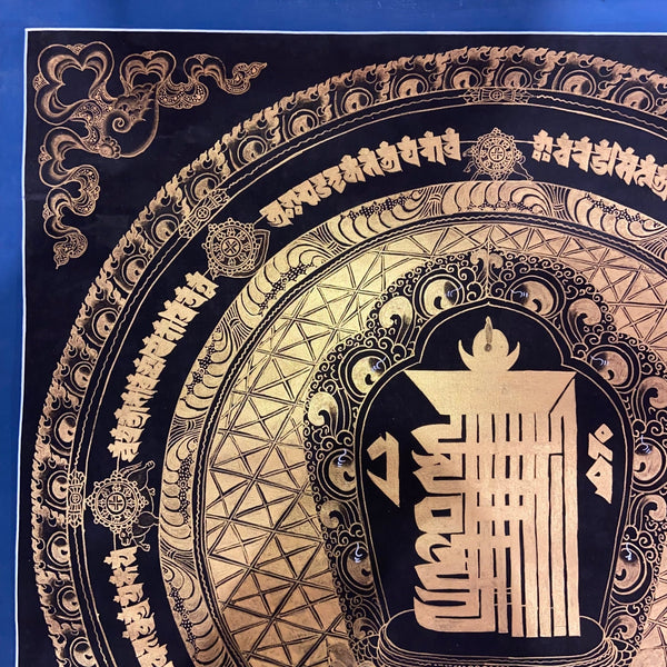 Kalachakra Alphabet Tibetan Thangka Painting - Art Of Tibet