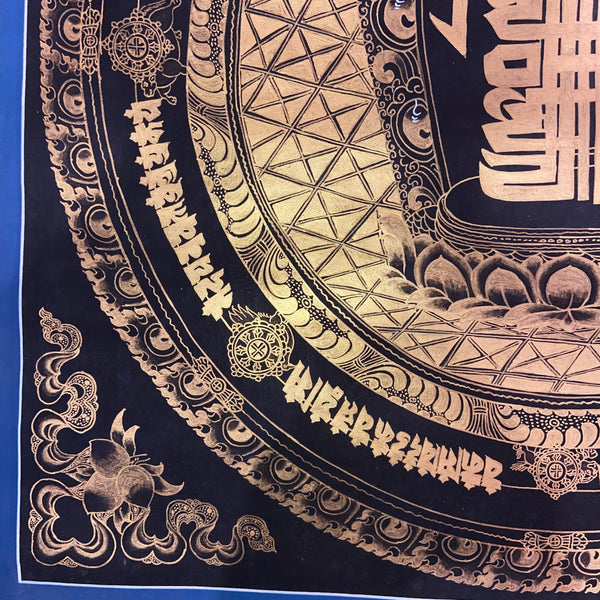 Kalachakra Alphabet Tibetan Thangka Painting - Art Of Tibet