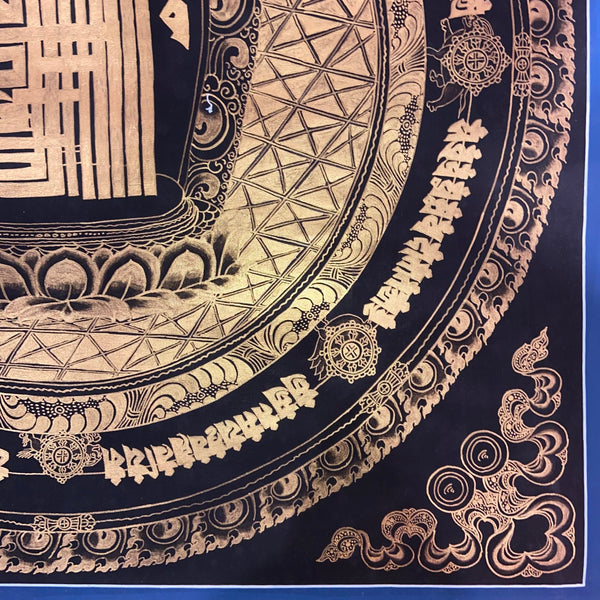 Kalachakra Alphabet Tibetan Thangka Painting - Art Of Tibet