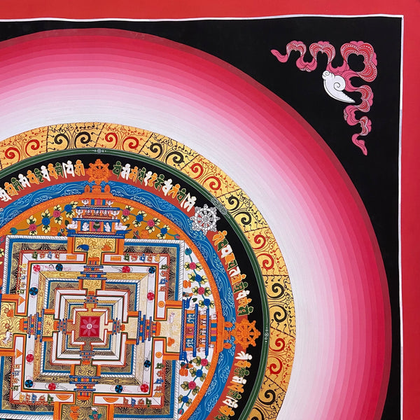 Kalachakra Mandala Large Tibetan Thangka Painting - Art Of Tibet