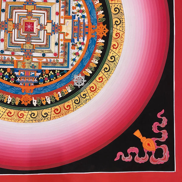 Kalachakra Mandala Large Tibetan Thangka Painting - Art Of Tibet