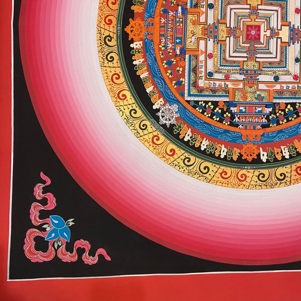 Kalachakra Mandala Large Tibetan Thangka Painting - Art Of Tibet