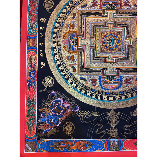 Kalachakra Mandala Large Tibetan Thangka Painting - Art Of Tibet