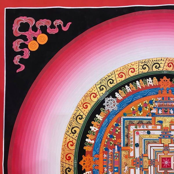 Kalachakra Mandala Large Tibetan Thangka Painting - Art Of Tibet