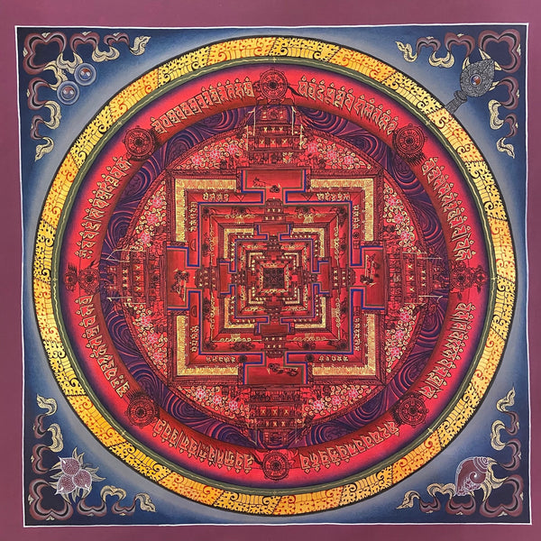 Kalachakra Mandala Tibetan Thangka Painting - Art Of Tibet