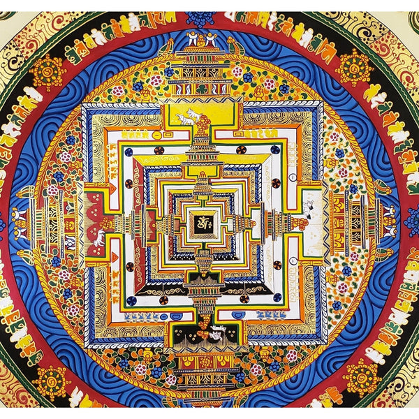 Kalachakra Mandala Tibetan Thangka Painting - Art Of Tibet