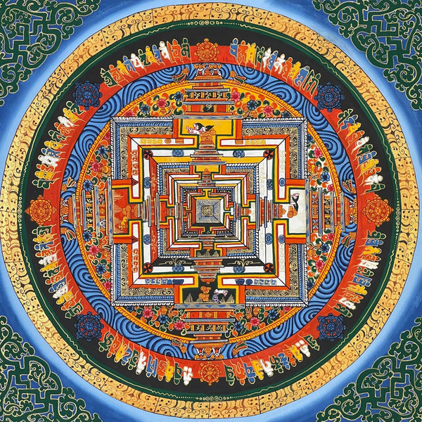 Kalachakra Mandala Tibetan Thangka Painting - Art Of Tibet