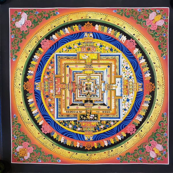 Kalachakra Mandala Tibetan Thangka Painting - Art Of Tibet