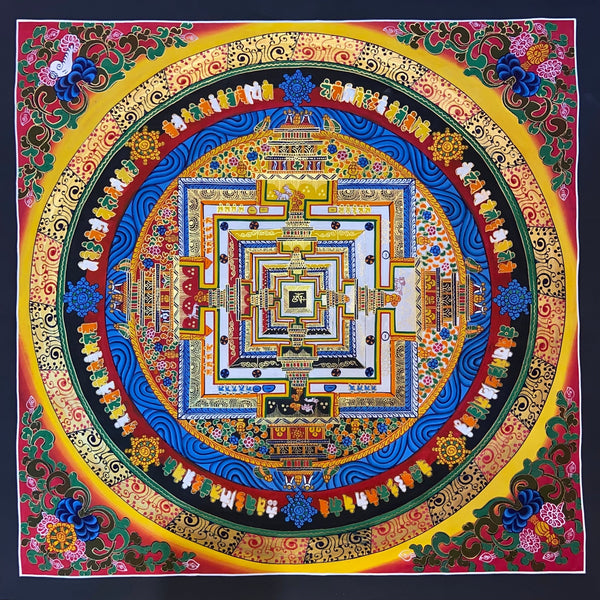 Kalachakra Mandala Tibetan Thangka Painting - Art Of Tibet