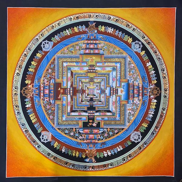 Kalachakra Mandala Tibetan Thangka Painting - Art Of Tibet