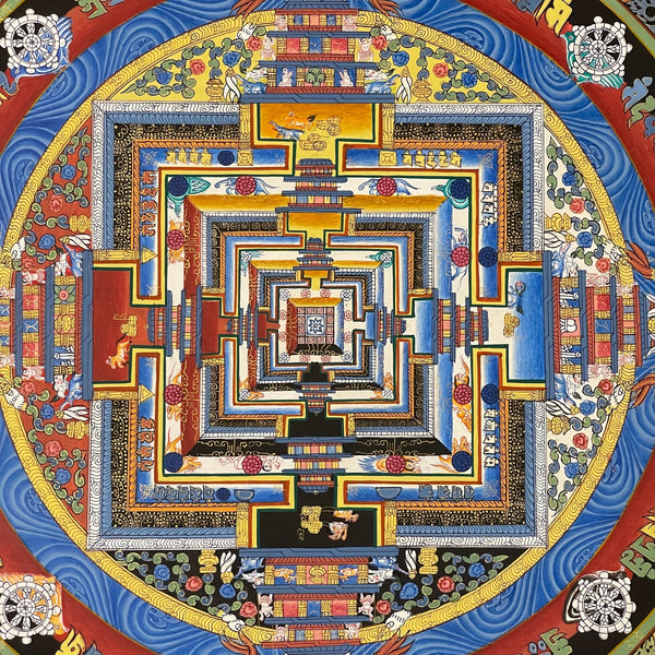Kalachakra Mandala Tibetan Thangka Painting - Art Of Tibet
