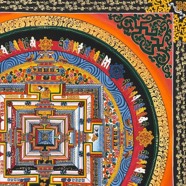 Kalachakra Mandala Tibetan Thangka Painting - Art Of Tibet