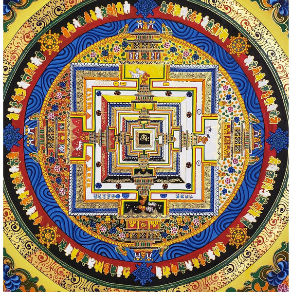 Kalachakra Mandala Tibetan Thangka Painting - Art Of Tibet