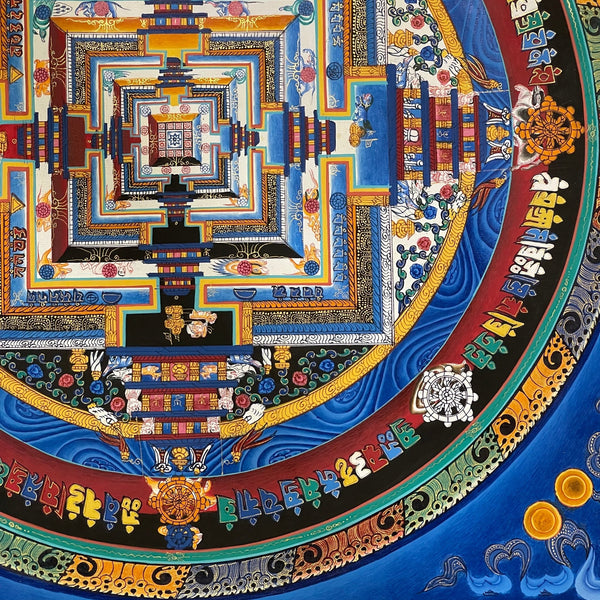 Kalachakra Mandala Tibetan Thangka Painting - Art Of Tibet