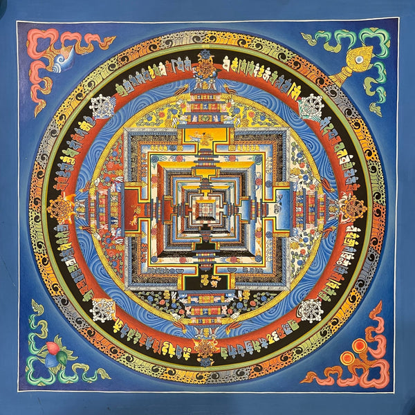 Kalachakra Mandala Tibetan Thangka Painting - Art Of Tibet