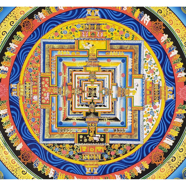 Kalachakra Mandala Tibetan Thangka Painting - Art Of Tibet