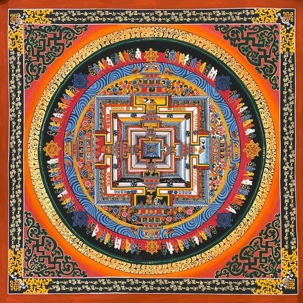 Kalachakra Mandala Tibetan Thangka Painting - Art Of Tibet