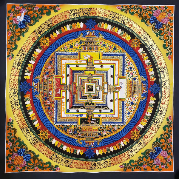 Kalachakra Mandala Tibetan Thangka Painting - Art Of Tibet