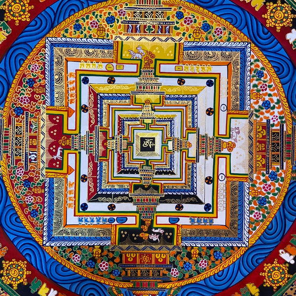 Kalachakra Mandala Tibetan Thangka Painting - Art Of Tibet