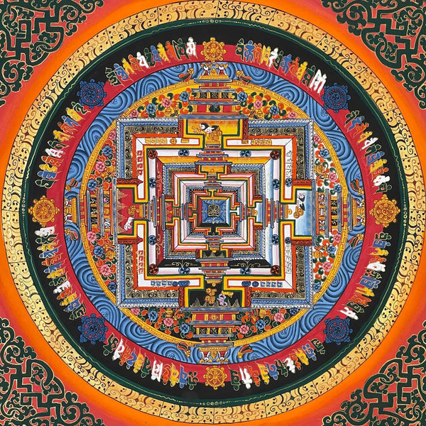 Kalachakra Mandala Tibetan Thangka Painting - Art Of Tibet