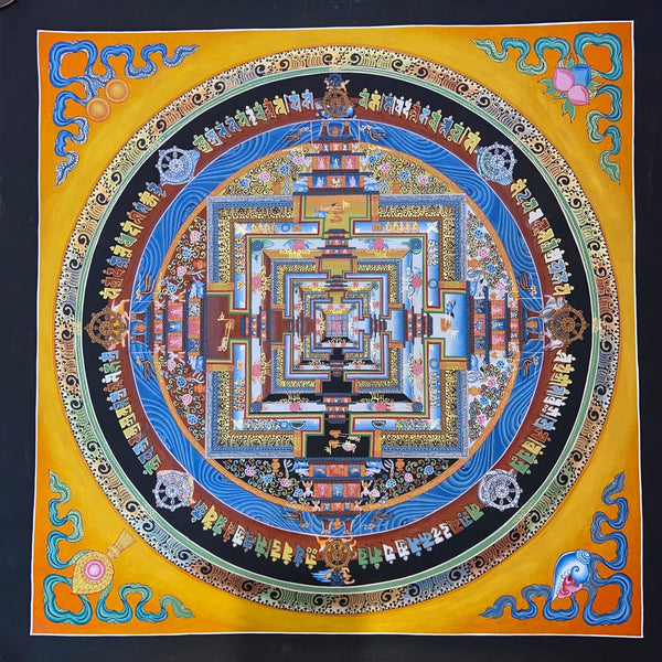 Kalachakra Mandala Tibetan Thangka Painting - Art Of Tibet
