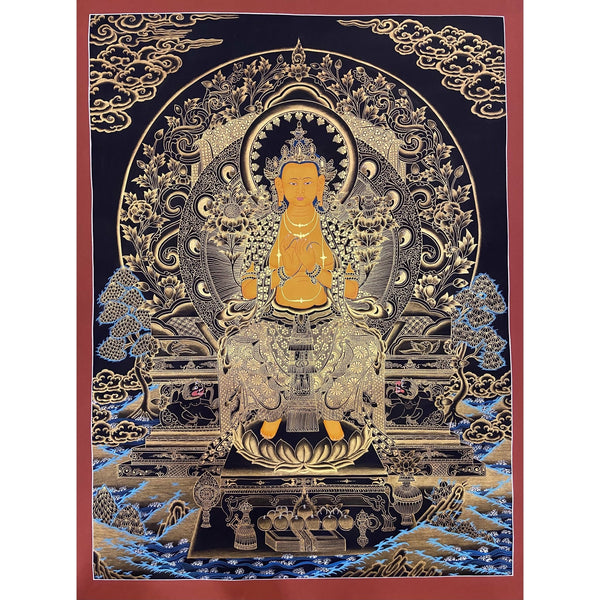 Maitreya Buddha Thangka - Art Of Tibet