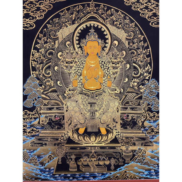 Maitreya Buddha Thangka - Art Of Tibet