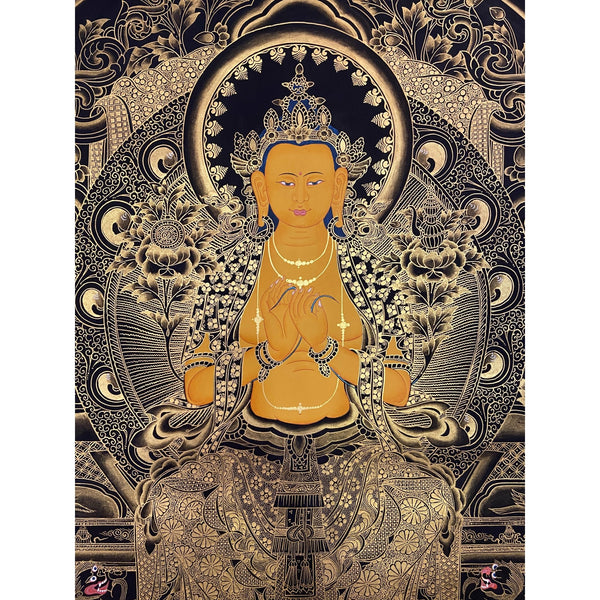 Maitreya Buddha Thangka - Art Of Tibet