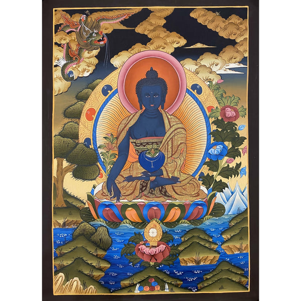 Medicine Buddha Thangka - Art Of Tibet