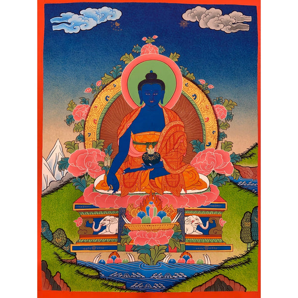 Medicine Buddha Thangka - Art Of Tibet