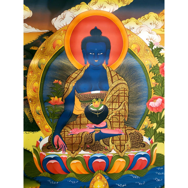 Medicine Buddha Thangka - Art Of Tibet