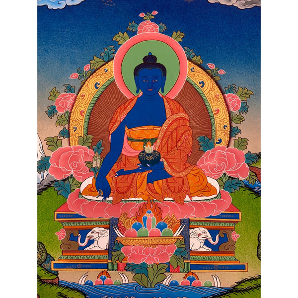 Medicine Buddha Thangka - Art Of Tibet